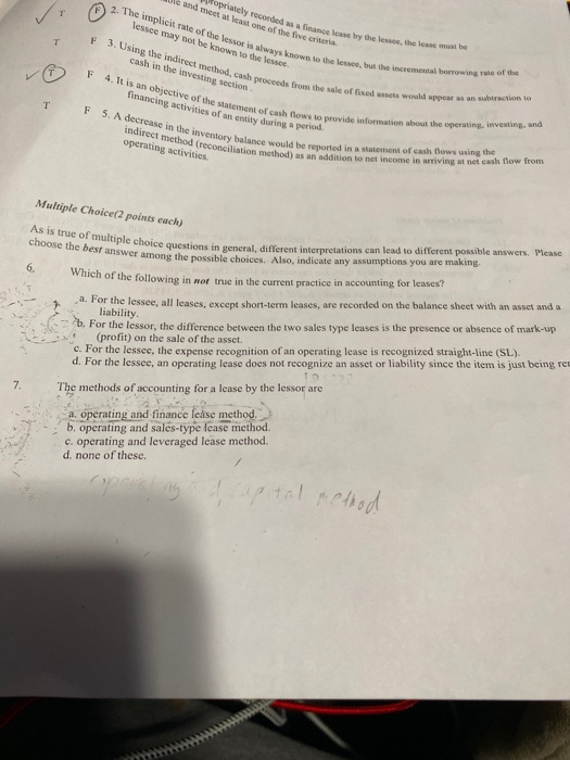 please answer 6 and 7 please answer 6 and 7! It is