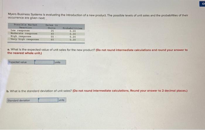 Returns: Expected Value $ 9,310 7,350 17,400 20,400 Standard Deviation $ 5,760