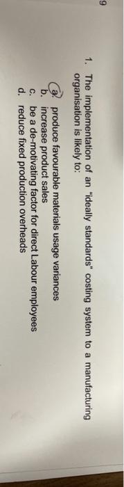  Mc q right answer only please 9 1. The implementation of