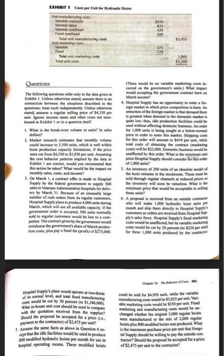 overhead Total unit manutacturing cosu Unit marietino costs A Variable Fixed Total