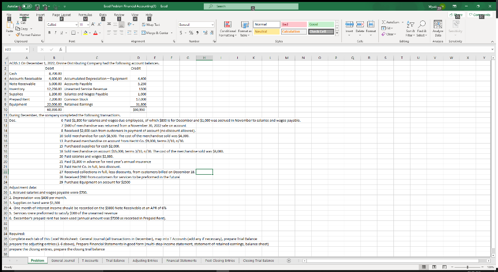 I NEED SO MUCH HELP WITH THIS Anne 01 Excel Problem Financial