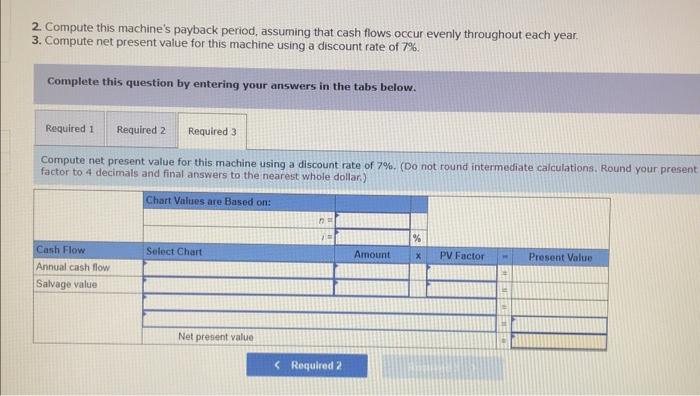 to buy a new machine at a $480,000 cost with an expected
