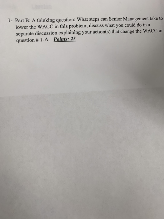 Capital (WACC). Points: 10 G=Wardent DEBT Category DEBT Amount Weight Interest %