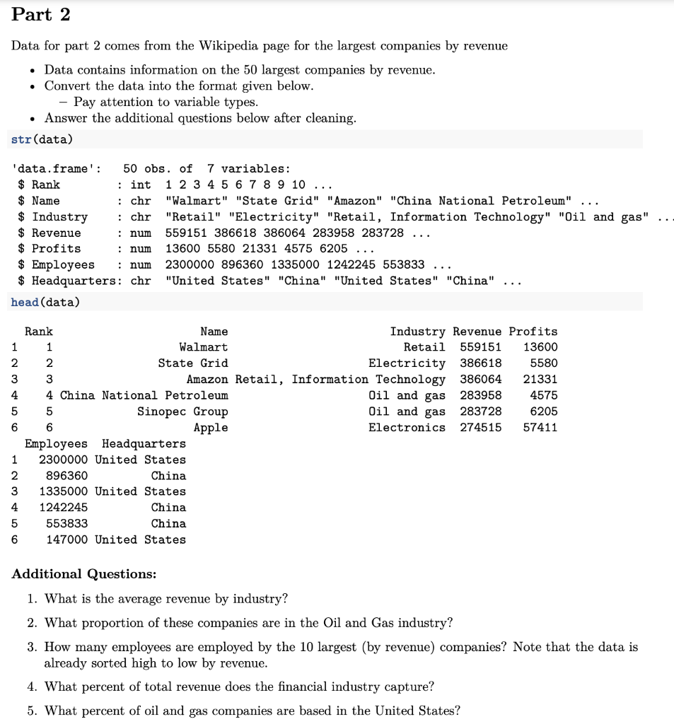 Rstudio Part 2 . Data for part 2 comes from the Wikipedia