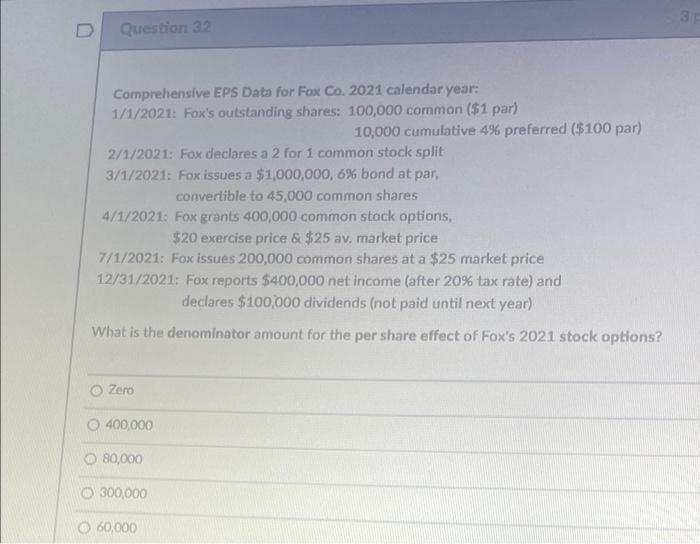 Co. had 100,000 common shares authorized with 40,000 issued and 35,000 outstanding.