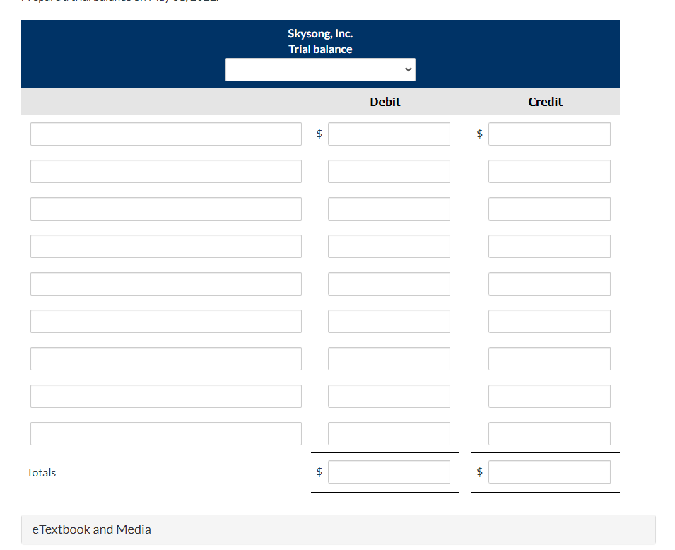 Julia Dumars is a licensed CPA. During the first month of operations
