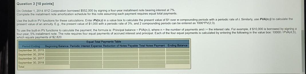 answer pls as soon as possible Question 3 [10 points) On October