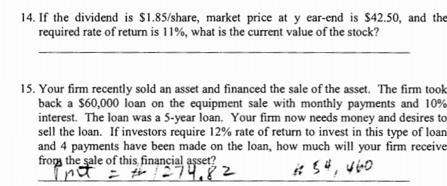 I need help with these questions how to solve these by using
