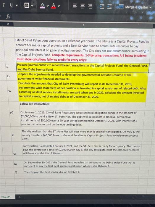 Someone help please Its asking for 3 things. 1) journal entries,2) preparing