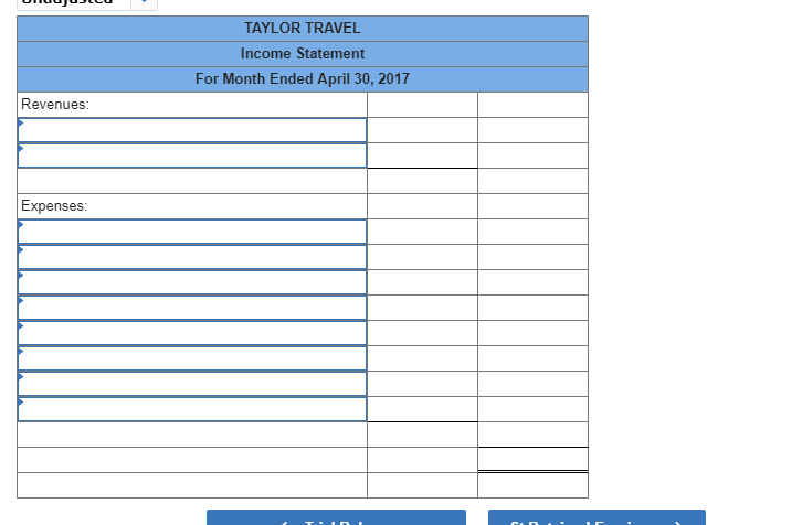 Travel. The following transactions occurred during the company's first month Apr. 1