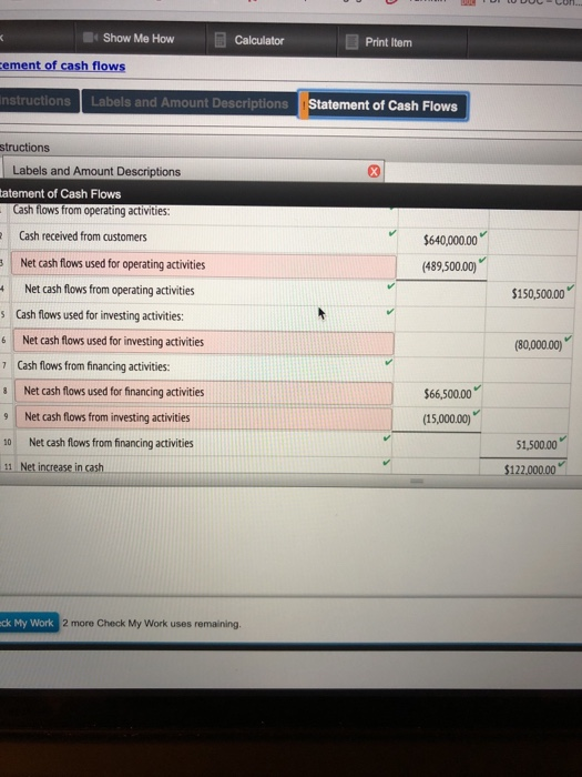 received from issuing common stock Cash payments: Cash paid for operating expenses