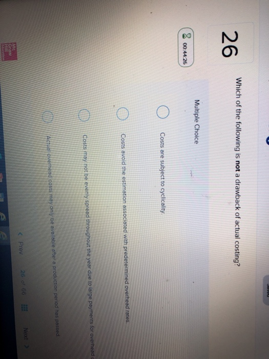 Multiple Choice 00:45.18 charged or credited to Work-in-Process inventory charged or credited