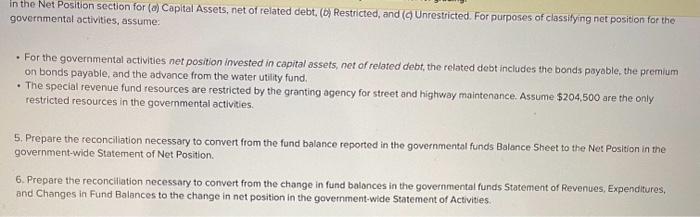 and Statement of Revenues, Expenses, and Changes in Fund Net Position from