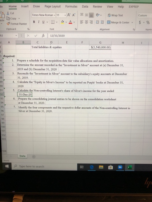 - % Alignment 892 fx 12/31/2020 Information Purple, Inc. and Silver, Ine,