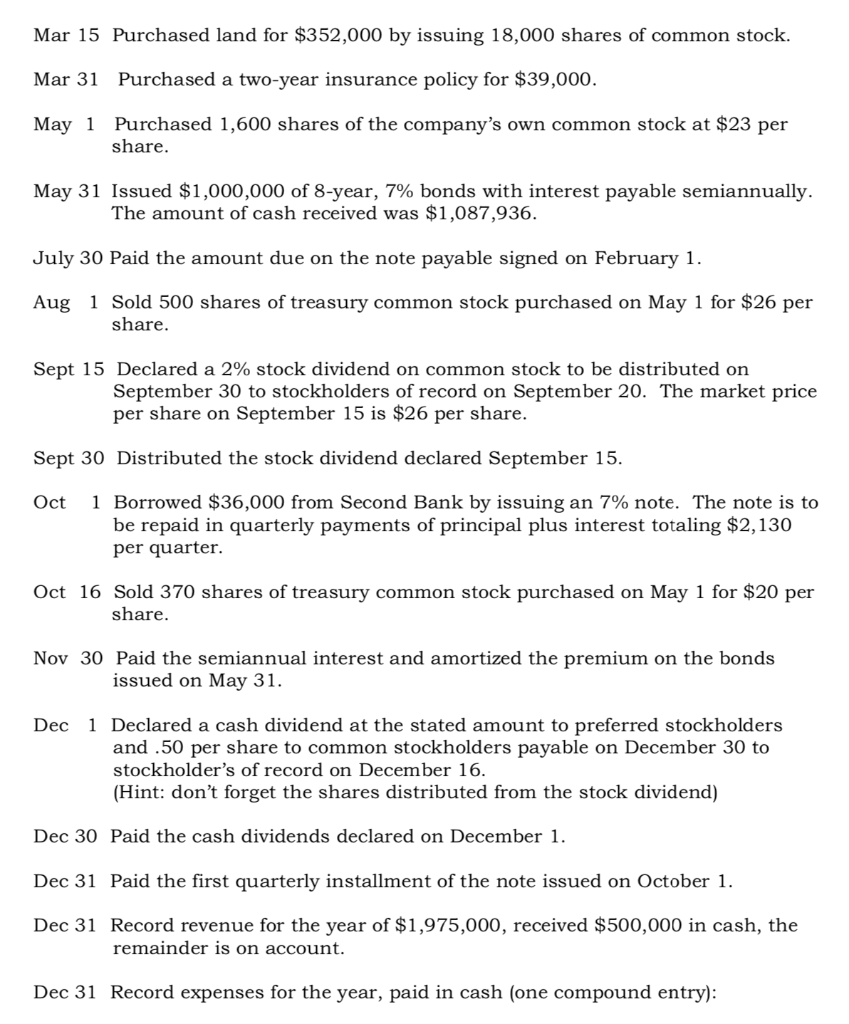 only the accounts provided. Step 2 - Post the transactions and adjusting