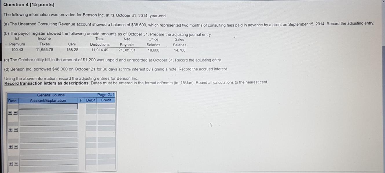  added the headings to make it easier to answer. Question 4