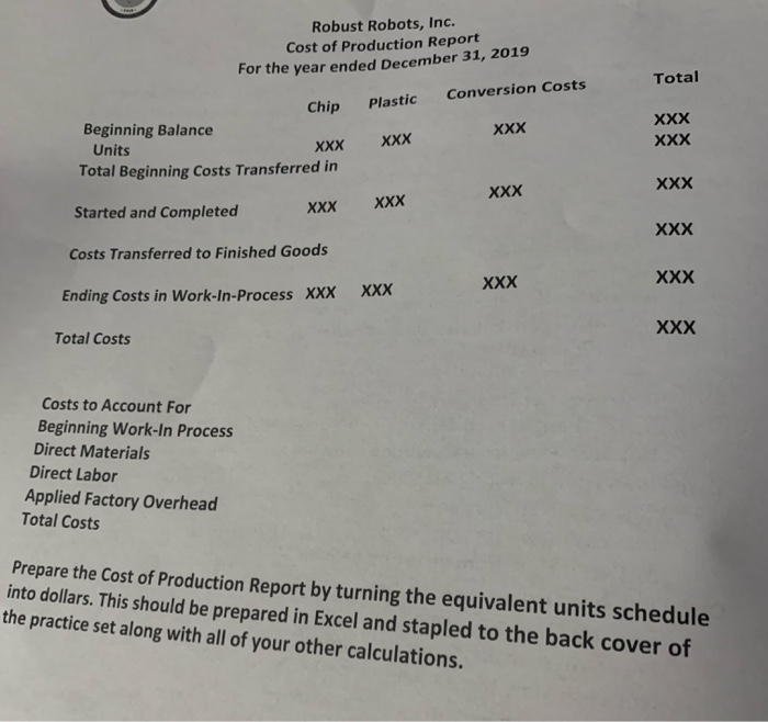 provided in the next section, complete the following requirements: 1. Determine the