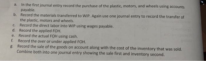 U Equivalent Units Whole Units (Actual) Conversion Costs Direct Materials Plastic Parts