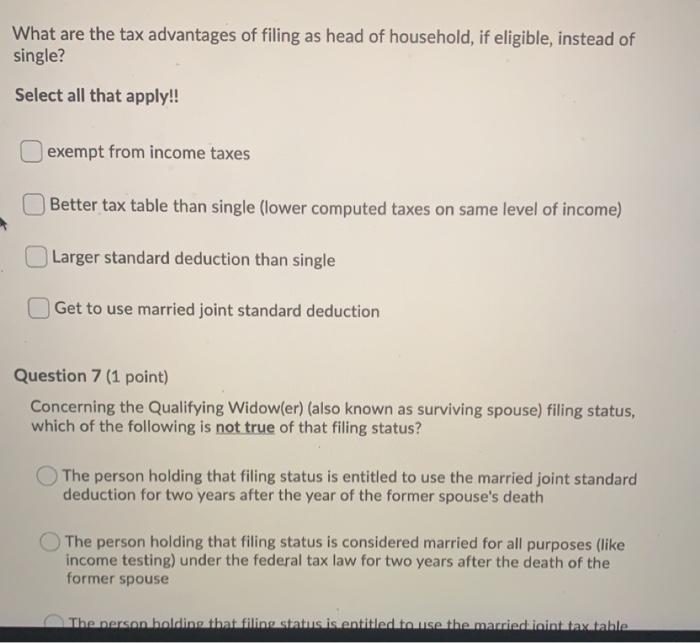 Qualified Business Income Standard Deduction or Itemized Deductions Income Taxes Paid and