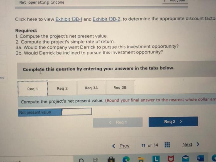 Rate of Return (L013-2, LO13-6) Derrick Iverson is a divisional manager for