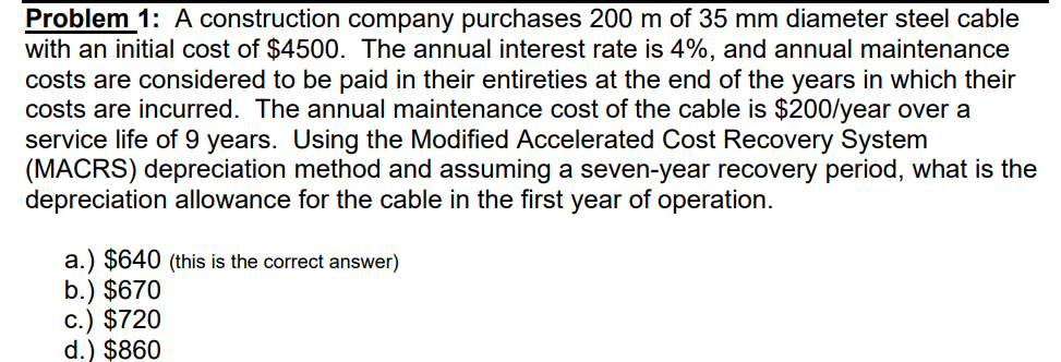 Can you do the question showing all the steps? Problem 1: