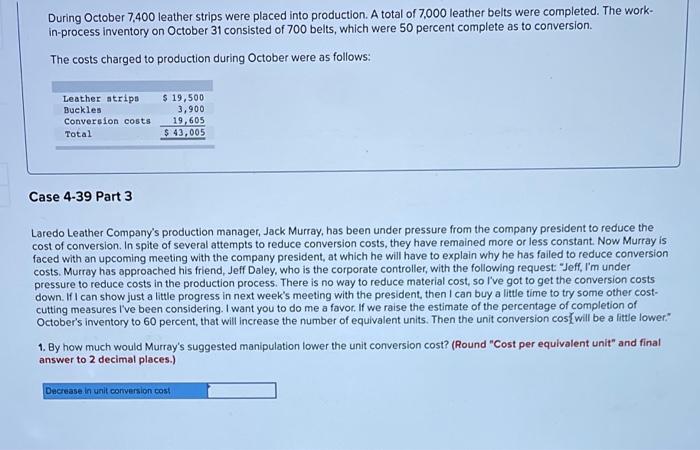 4-4,4-5, 4-6) [The following information applies to the questions displayed below) Laredo