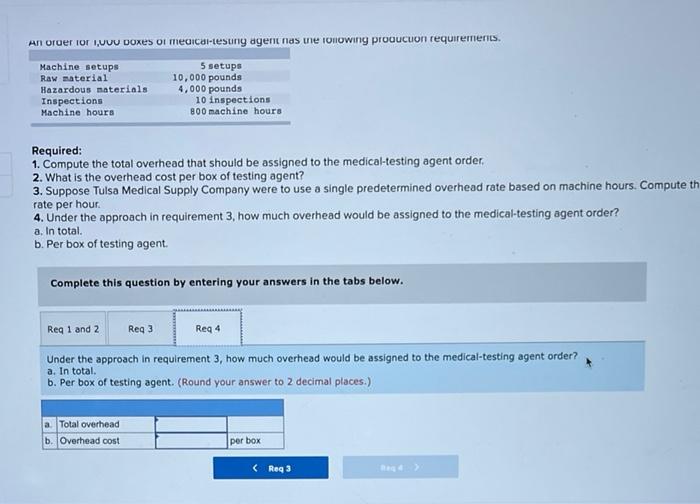 Machine setups Material handling Hazardous waste control Quality control other overhead costs