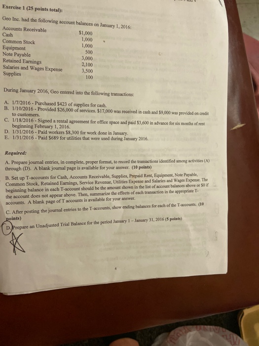  please help will leave great review Exercise 1 (25 points total):