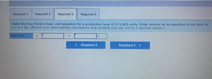 relevant range is 0-1,600 units, and monthly production costs for the production