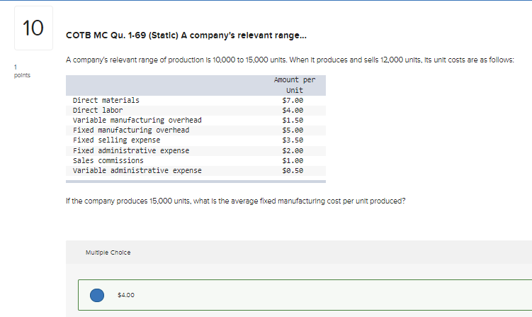 Please explain why there are reduced costs when increasing output past