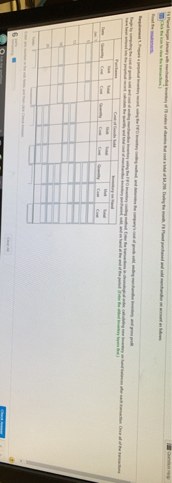 Table Jan. 5 Purchase 13 Sale 18 Purchase 26 Sale 156 crates