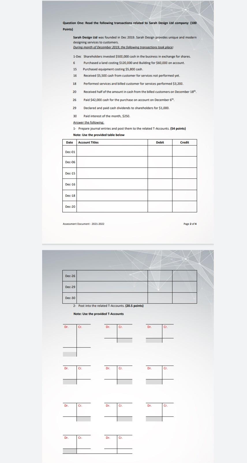  I need the answer for two questions. Question One: Read the