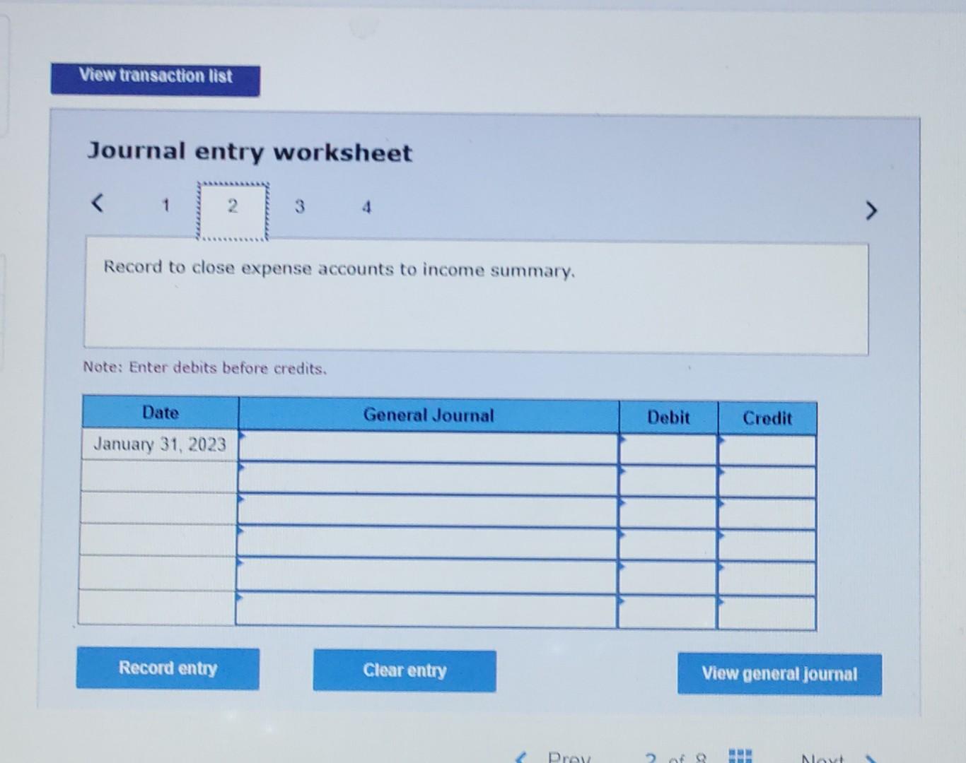 order, for TRN Magazine as at January 31, 2023: Required: Prepare the