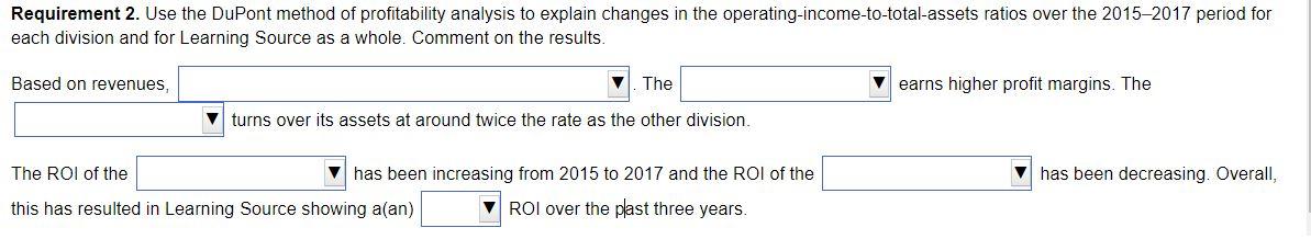 Results (in millions) for the past three years are partially displayed here:
