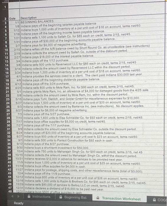 help finding the COGS using the LIFO Method 17 21 2 Date