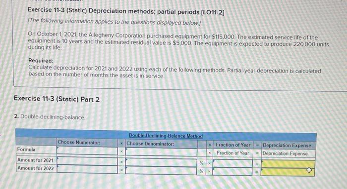[The following information applies to the questions displayed below] On October 1,