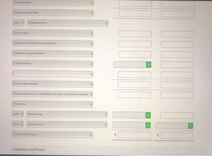 97,200 75,600 Direct labor Manufacturing overhead 108,000 81,000 91,800 Selling and administrative