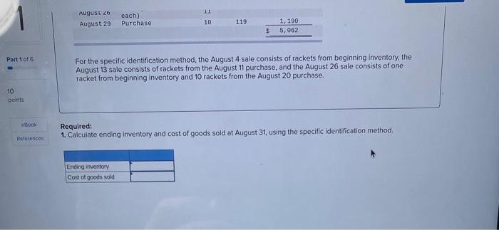 applies to the questions displayed below.) Pete's Tennis Shop has the following