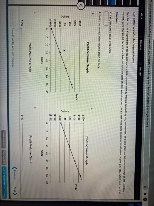  n/takeAssignment/takeAssignmentMain.do?invokers&takeAssignmentSessionLocator a&inprogress false eBook Calculator Print tem CVP, Before and After-Tax