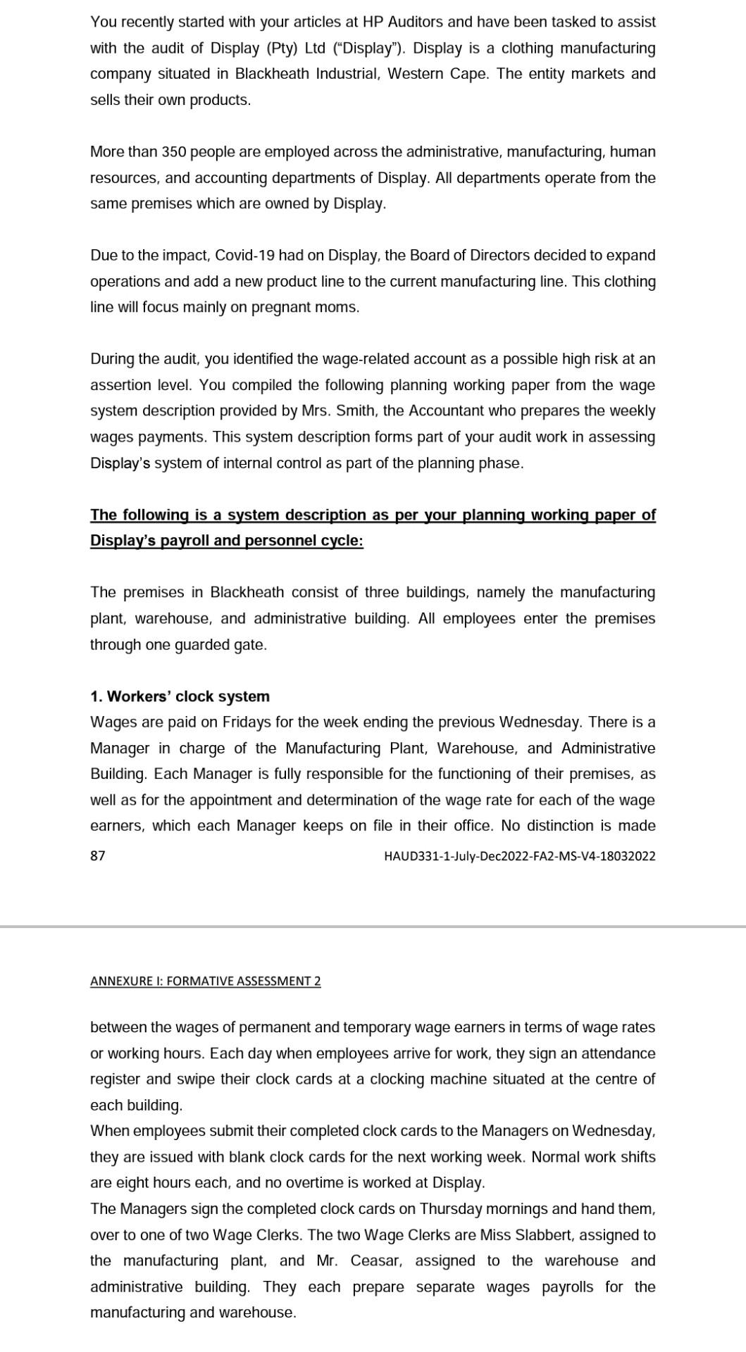 thus is auditing please help me You recently started with your articles