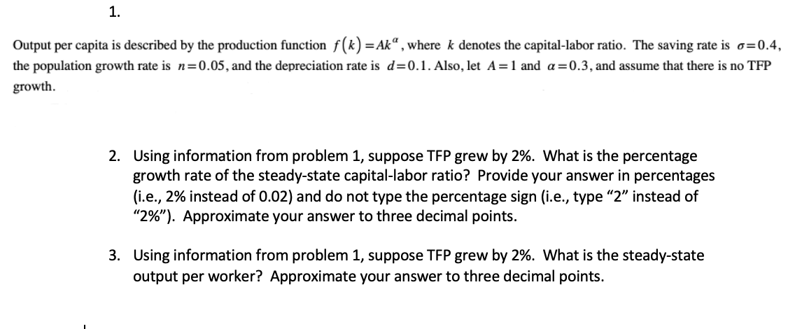 Only #2 and #3 please - Use #1 as reference for info.