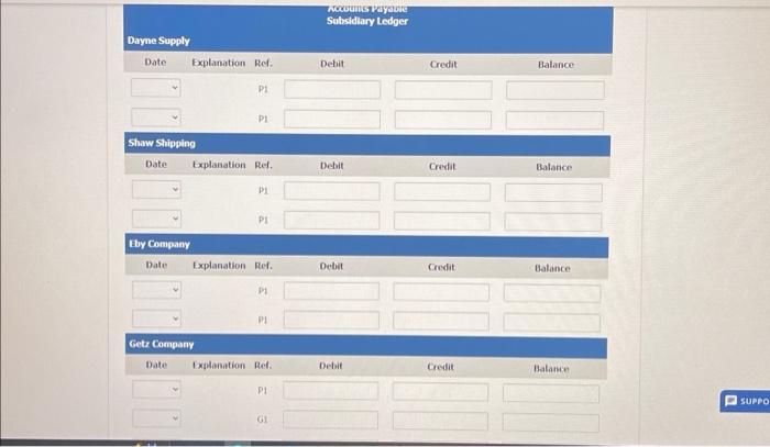 & Explanation & Ref. & Debit & Credit & \multicolumn{2}{|c|}{ Balance }