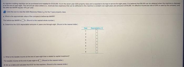  An injection molarg machine can be purchased and installed for $120.000