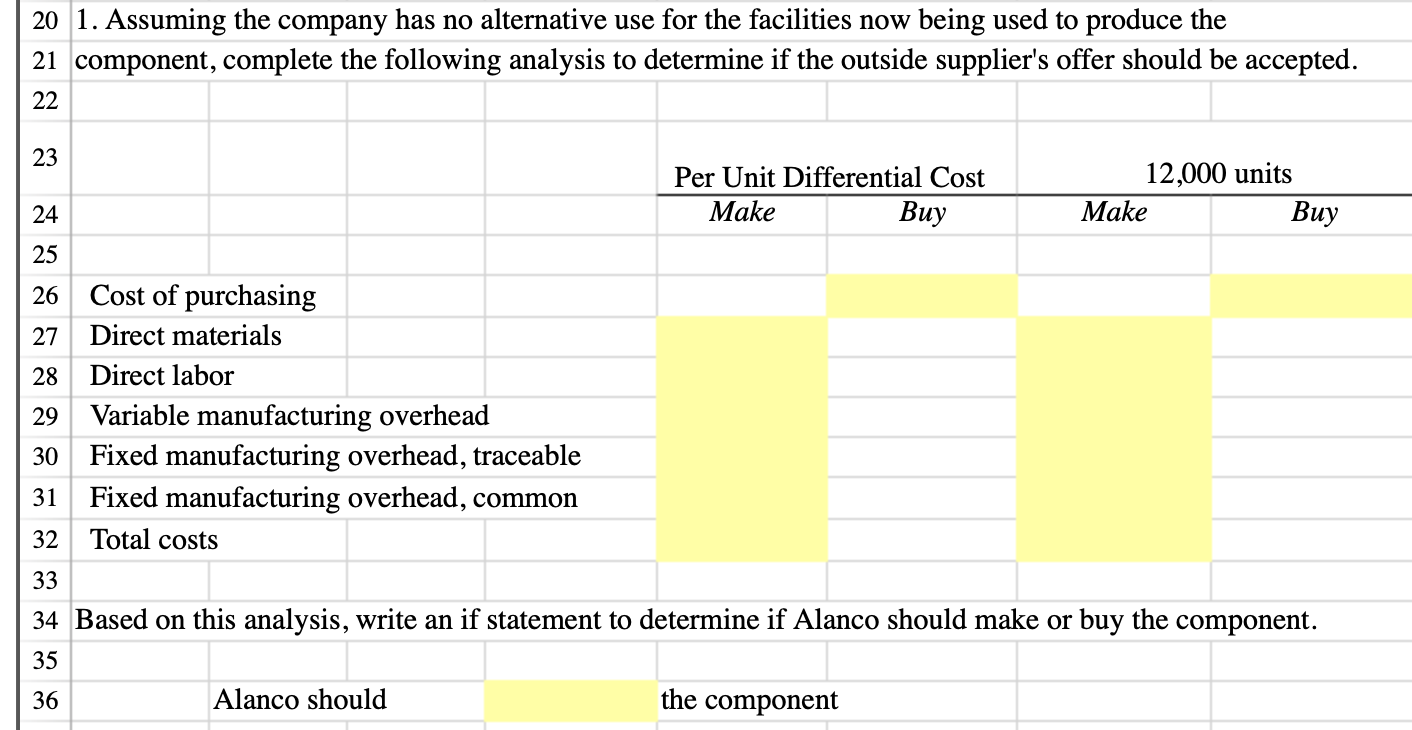 C D E F G 1 Alanco, Inc. manufactures a variety of