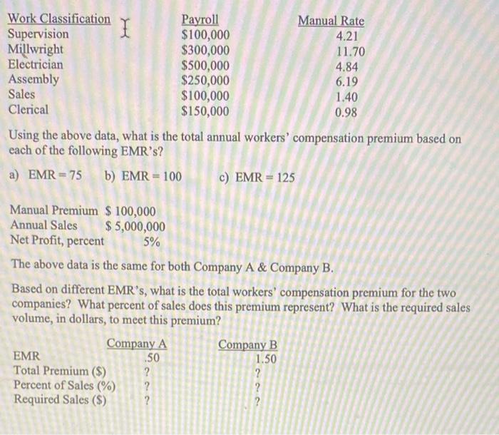 Please explain and help! Using the above data, what is the total