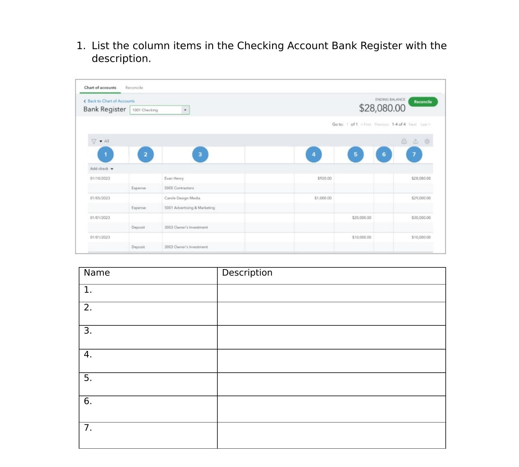  Please help me answer this computerized quickbook problem 