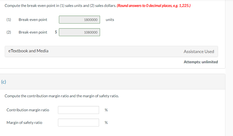 safety ratio Please help with Part ( c ) compute the contribution
