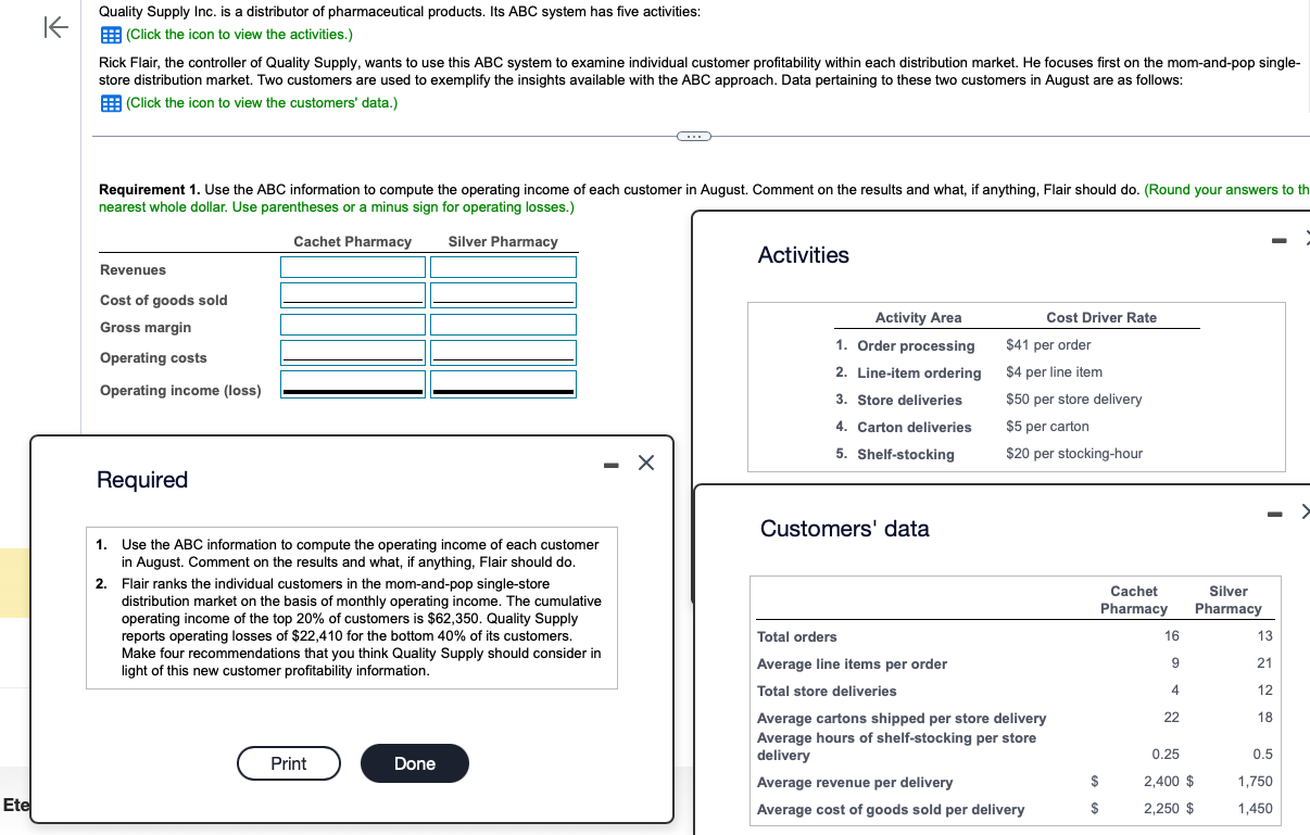 PLEASE HELP ME ASAPPPP PLEASEEEE Quality Supply Inc. is a distributor of