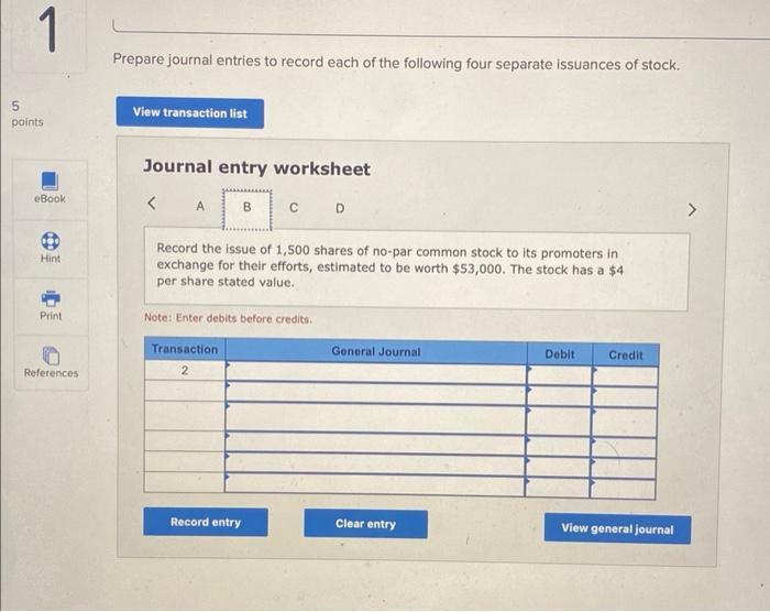 information [The following information applies to the questions displayed below.] Following are