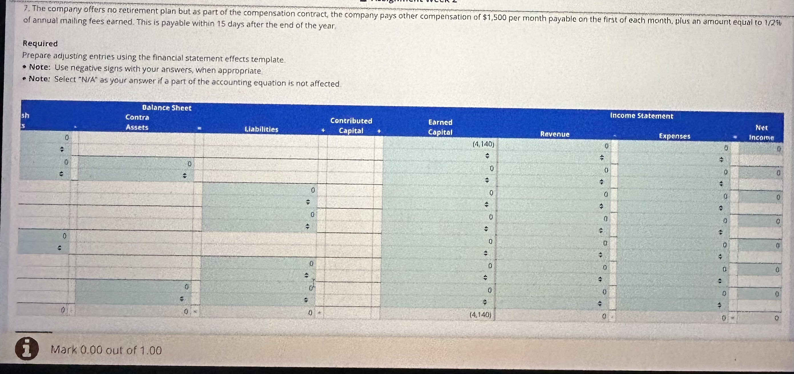  Preparing AdJusting Entrles Using the Financial Statement Effects Template (FSET) accounts